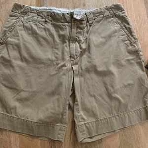 Polo Flat Front Dark Khaki Shorts